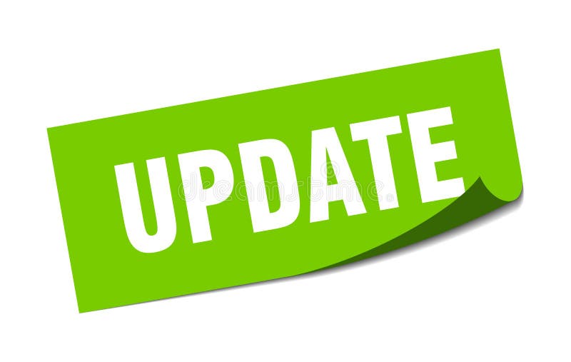 New update sticker stock vector. Illustration of sticker 120413732