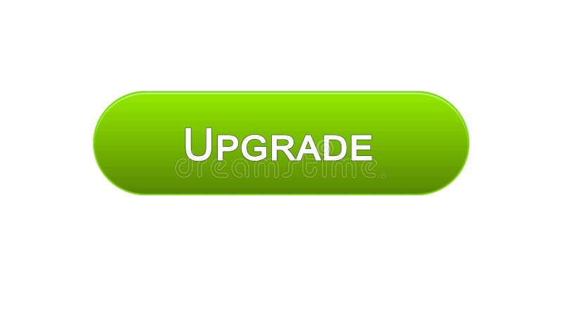 Upgrade web interface button green color, software installation, program update, stock footage