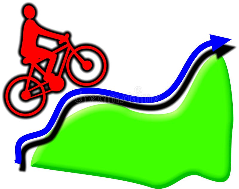 uphill race clip art