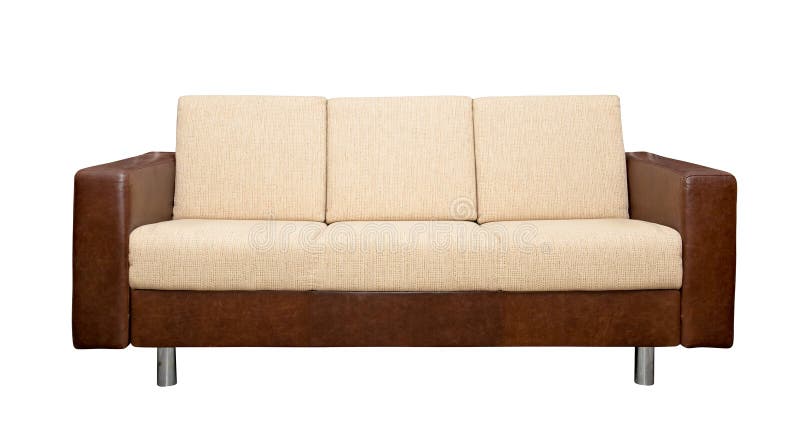 Upholstery för tyglädersofa royaltyfria bilder