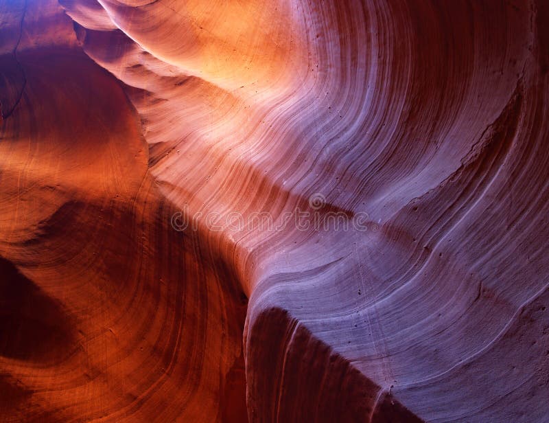 The upper Antelope Slot Canyon near Page in Arizona royalty free stock images The upper Antelope Slot Canyon near Page in Arizona royalty free stock images