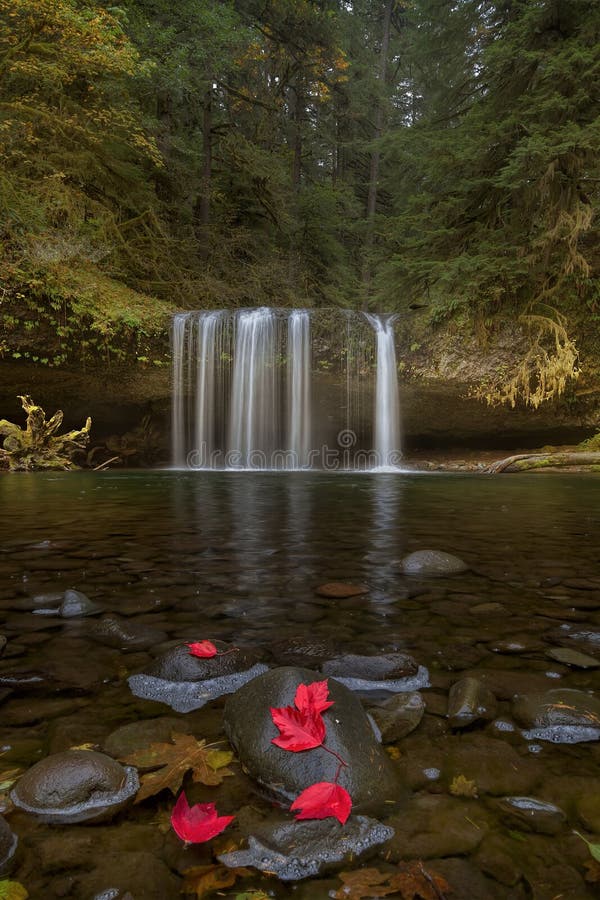 Upper Butte Falls in Oregon Stock Image Image of oregon, waterfall