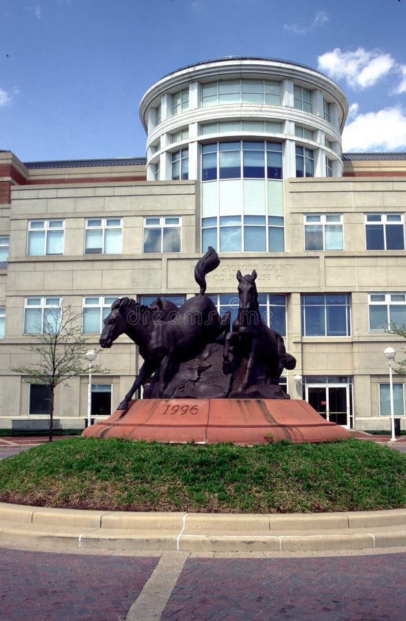 The Upper Marlboro Courthouse with Statue in Front Stock Photo Image The Upper Marlboro Courthouse with Statue in Front Stock Photo Image
