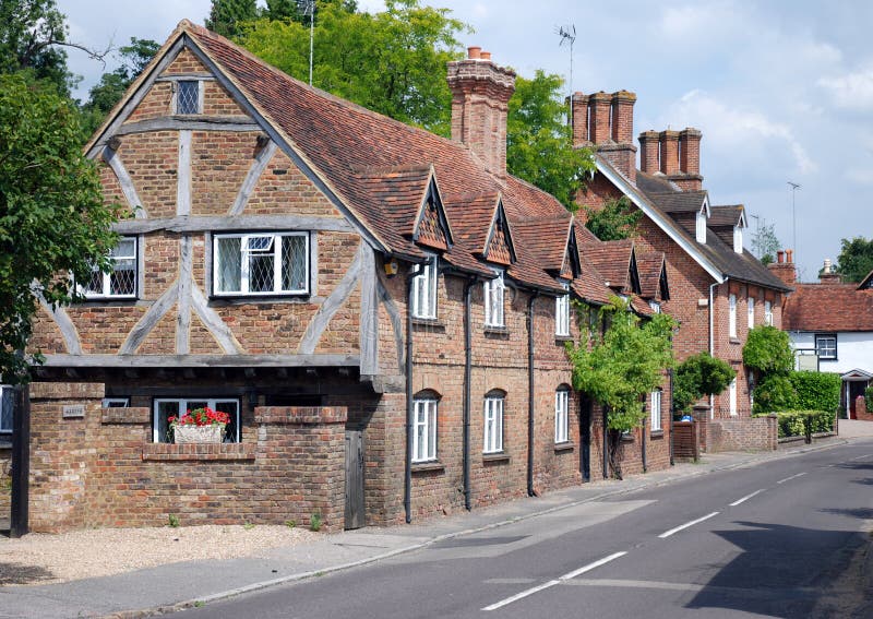 Upper Street, Shere stock image. Image of home, estate 5929139