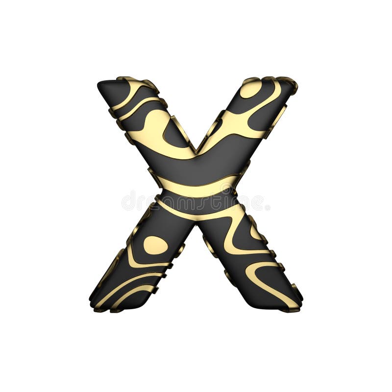 Uppercase письма x алфавита Черный углеродный шрифт с желтыми золотыми пятнами 3d представляют изолировано на белой предпосылке бесплатная иллюстрация Uppercase письма x алфавита Черный углеродный шрифт с желтыми золотыми пятнами 3d представляют изолировано на белой предпосылке бесплатная иллюстрация