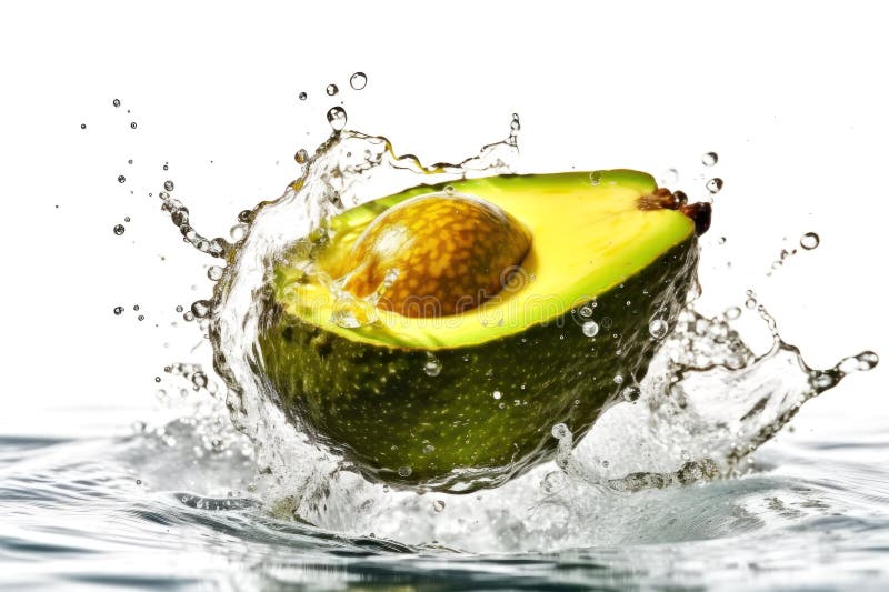 Uppleva färskhet. ladda ned det här livfulla fotot av en mogen avocado royaltyfri illustrationer