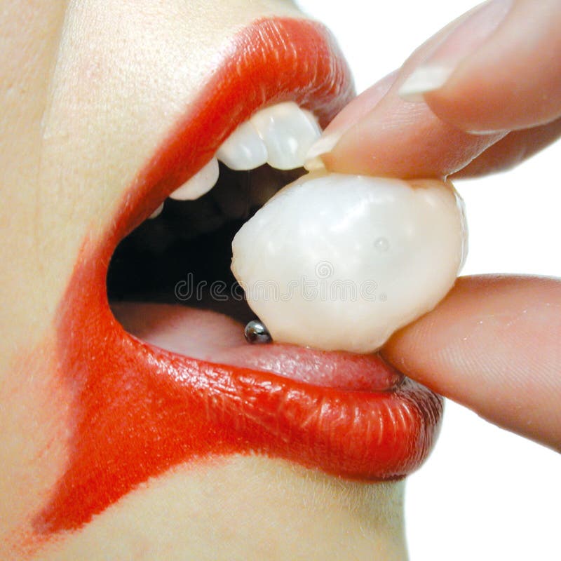 Download Uppnosig lychee fotografering för bildbyråer. Bild av skönhetsmedel - 28561