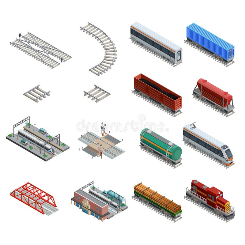 Uppsättning för symboler för beståndsdelar för drevstation royaltyfri illustrationer Uppsättning för symboler för beståndsdelar för drevstation royaltyfri illustrationer
