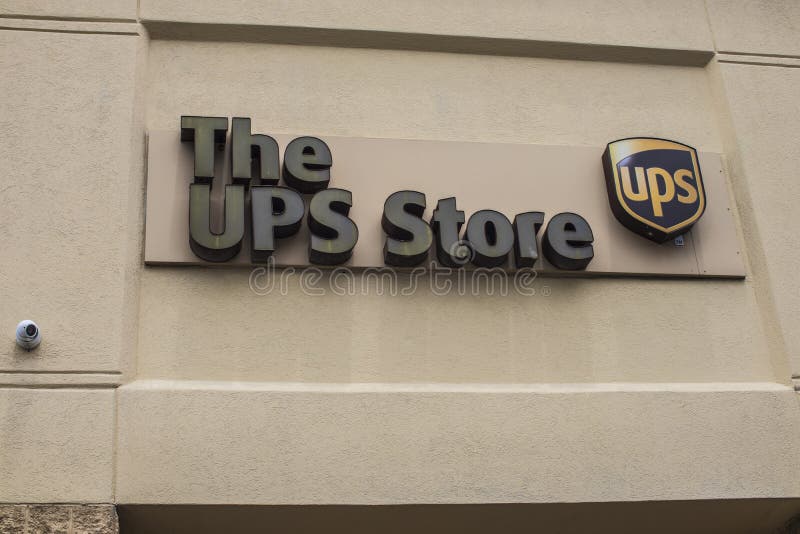 The UPS Store Sign and Logo Editorial Photo Image of shipping, post