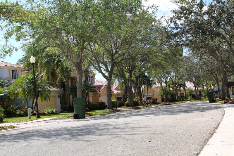 Upscale houses on a suburban street stock images Upscale houses on a suburban street stock images