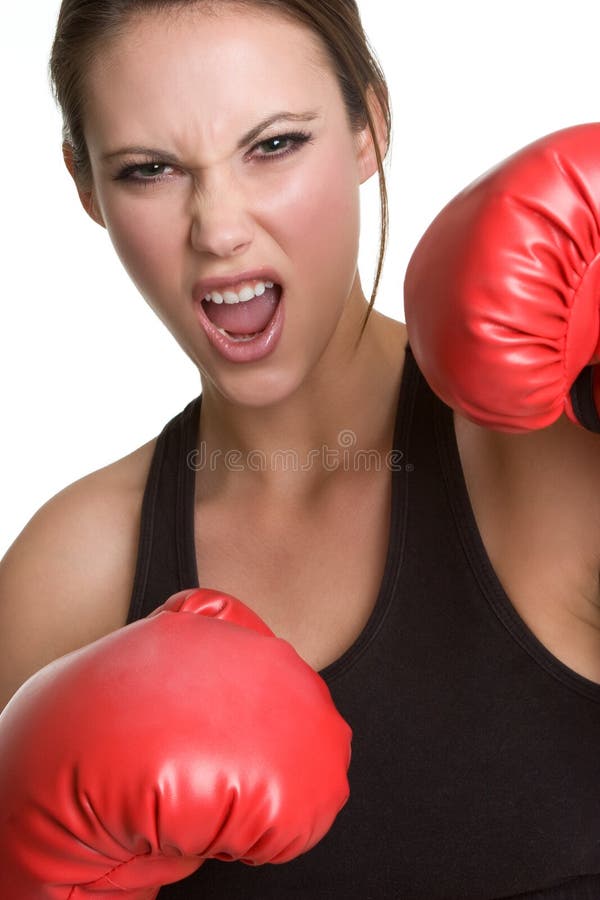 Upset Boxer stock images