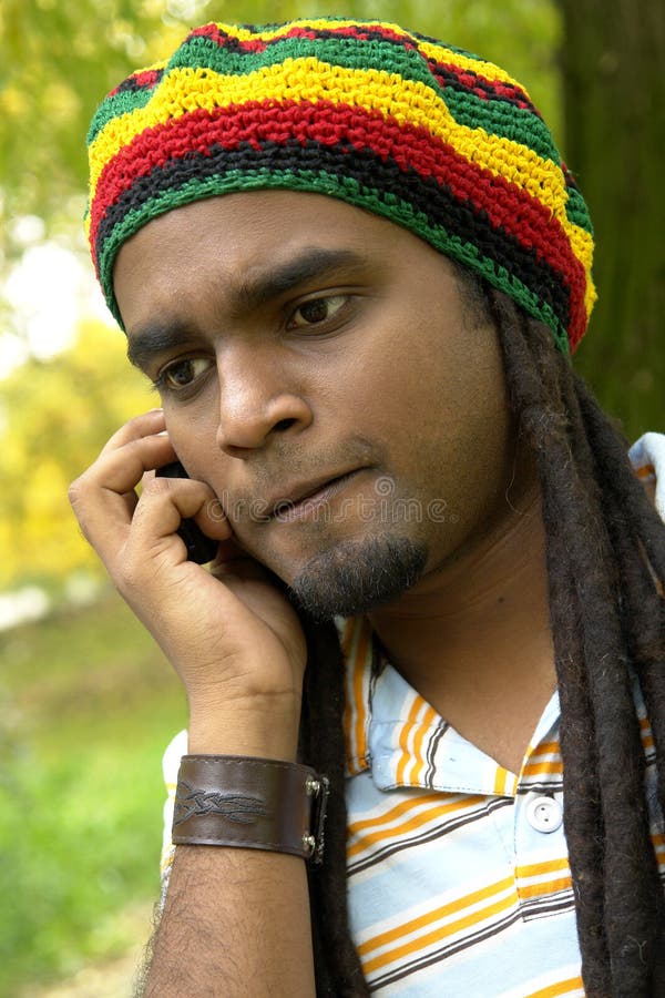 Upset Jamaican on the phone