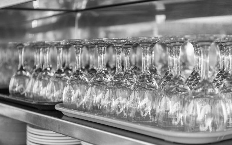 Upside down wine glasses stock image. Image of background 77514189