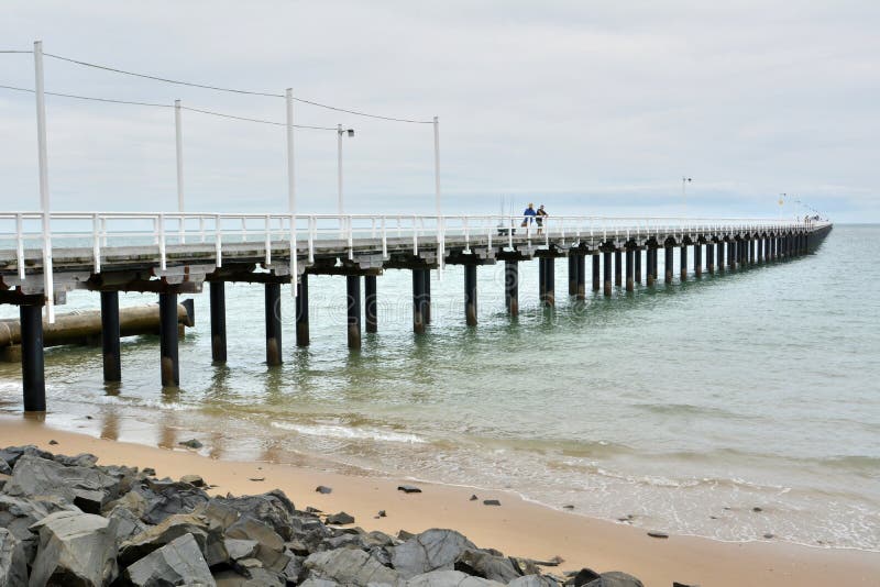 Urangan-Pier in Hervey Bay, Queensland stockfoto Urangan-Pier in Hervey Bay, Queensland stockfoto