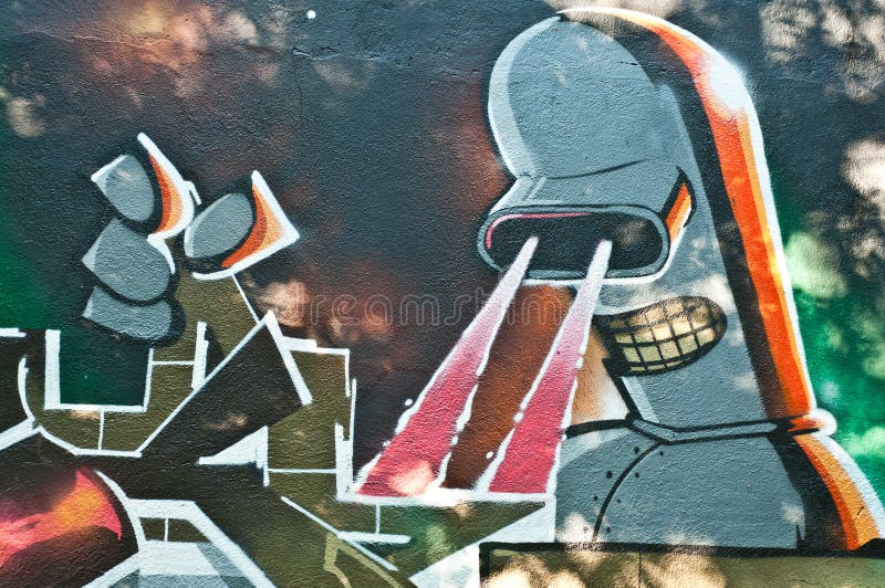 Urban art - lazer character