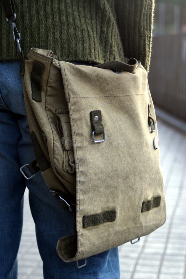 Urban bag stock image. Image of green, teenager, wear, container 713097