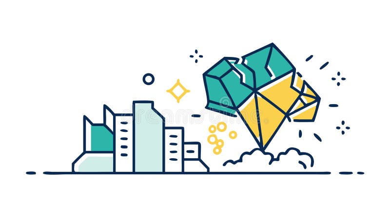 Urban Building Construction Vector City Development Architecture Design vector design Generative AI stock illustration