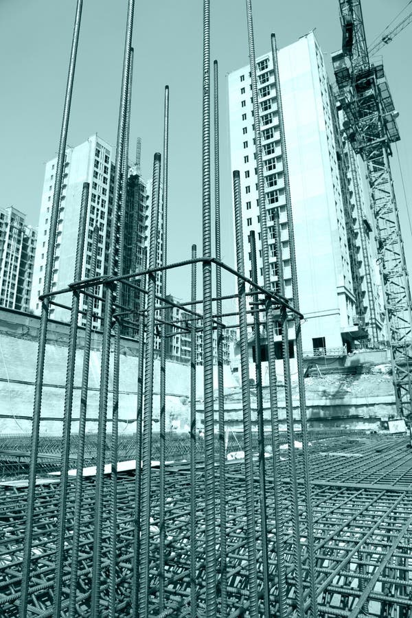 Urban Construction Buildings Foundation Stock Image Image of