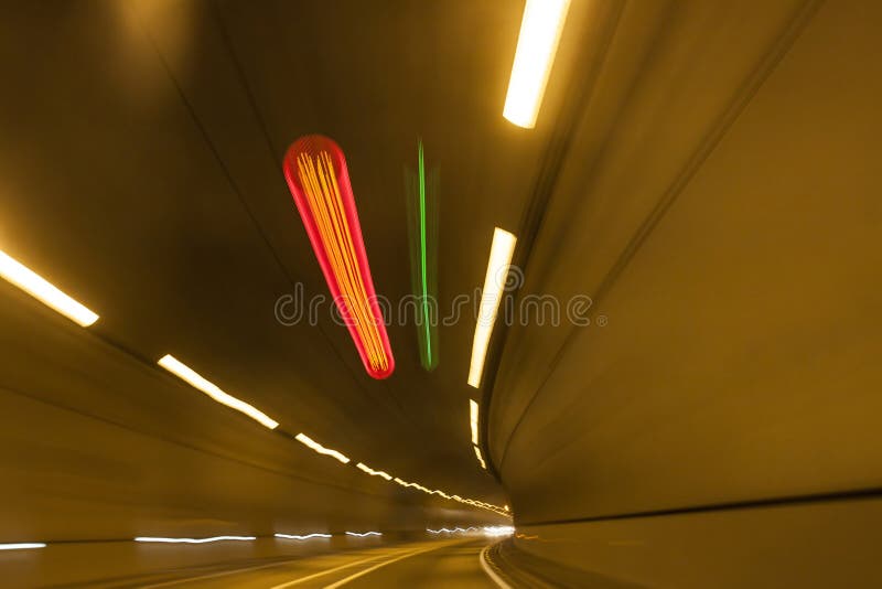 Urban highway road tunnel