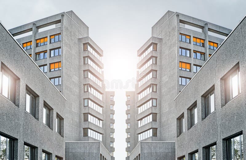 Urban hospital in Berlin stock image. Image of powerful 91909925
