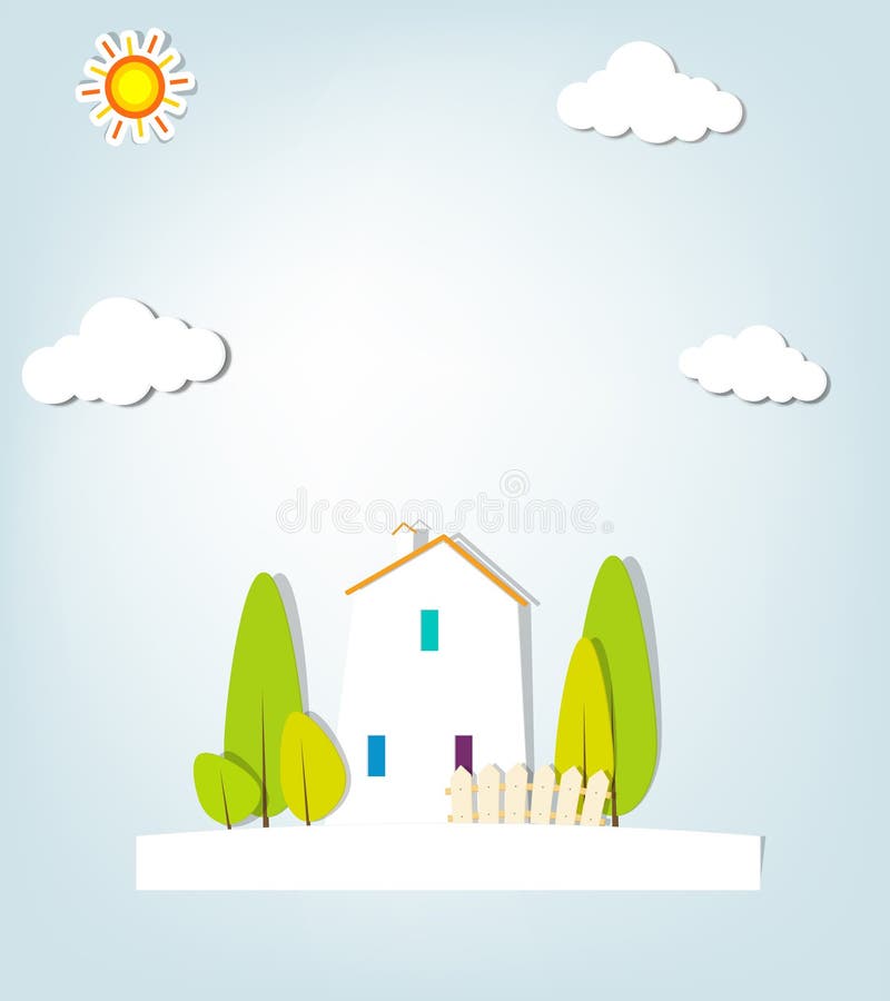 Urban landscape. vector applique.