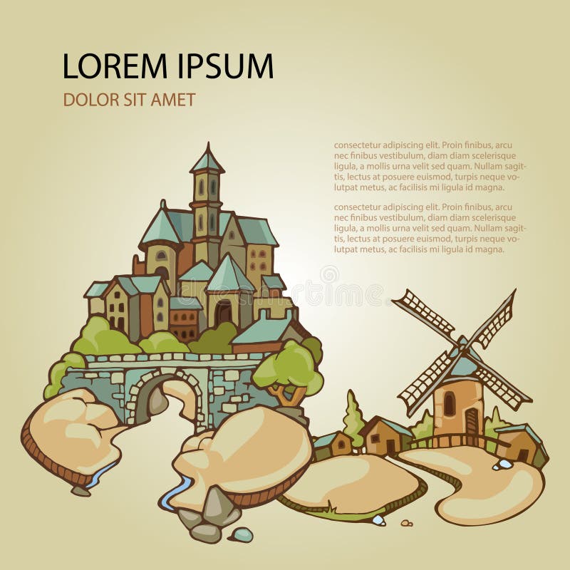 Urban lanscape royalty free illustration Urban lanscape royalty free illustration