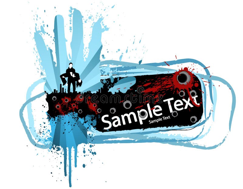 Urban murder design element royalty free illustration