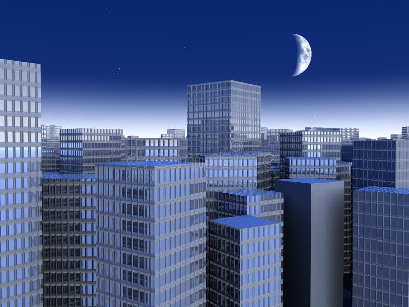 Urban Night royalty free illustration