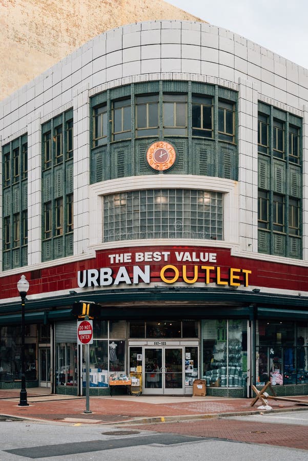 Urban Outlet, in Downtown Baltimore, Maryland Editorial Photo Image