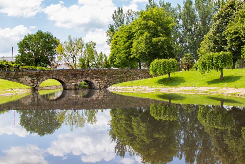 Landscape of gardens in monforte de lemos, lugo, galicia. Landscape of gardens in monforte de lemos, lugo, galicia