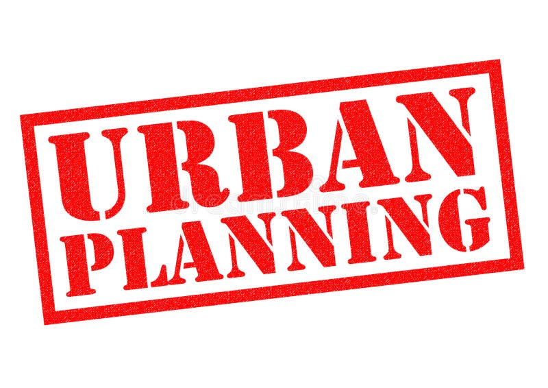 Urban Planning Night City Scape Skyline Words Stock Illustration