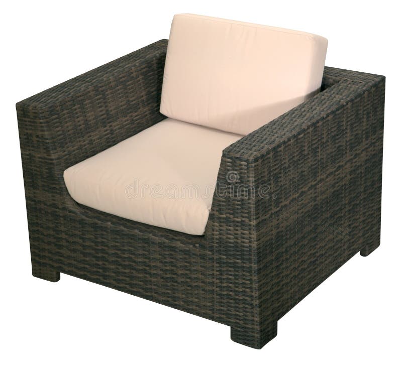 Urban rattan sofa stock image. Image of chair, rattan 12171913