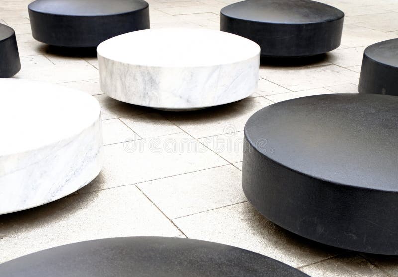 Urban relaxation area stock photos