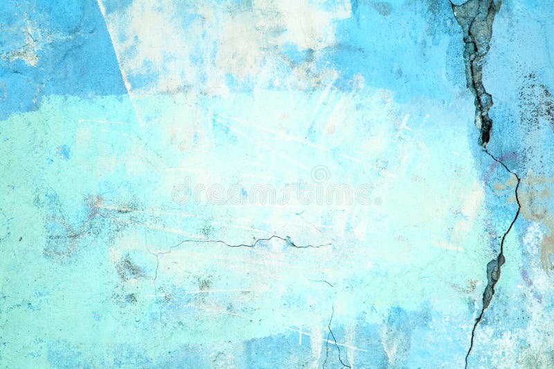 Urban Wall, The Concrete Surface Is Blue, The Color Of Cement Te Stock