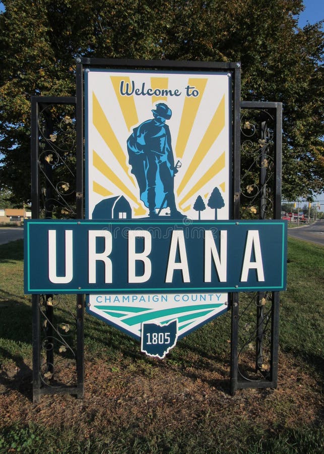 Urbana, Ohio Welcome Sign
