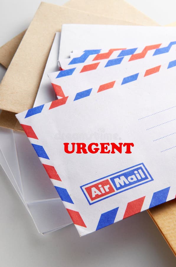 Urgent Mail royalty free stock photo