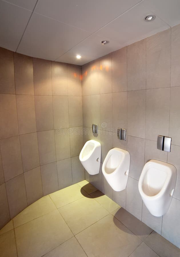 Urinals in Men Toilet, Urinals without Partitions Stock Image Image