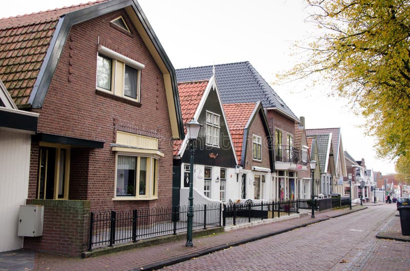 Urk Island stock image. Image of netherlands, street 34799779