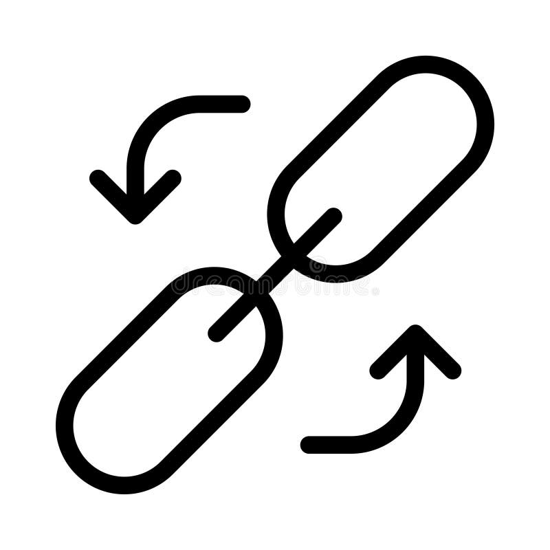 Download URL glyph flat vector icon stock vector. Illustration of ...