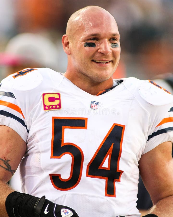 Chicago Bears linebacker Brian Urlacher. Chicago Bears linebacker Brian Urlacher.