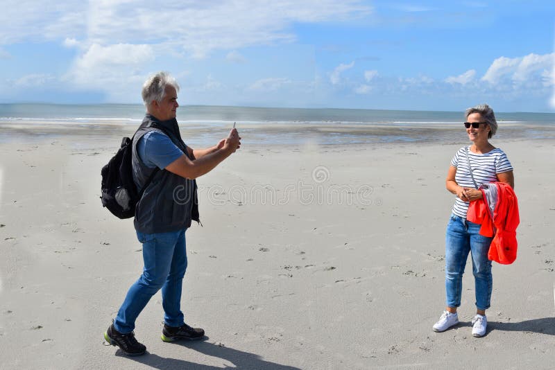 Urlaub an Der Nordsee in Den Niederlanden Stockbild - Bild von nord