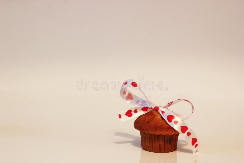 Urocza valentine babeczka obrazy stock Urocza valentine babeczka obrazy stock