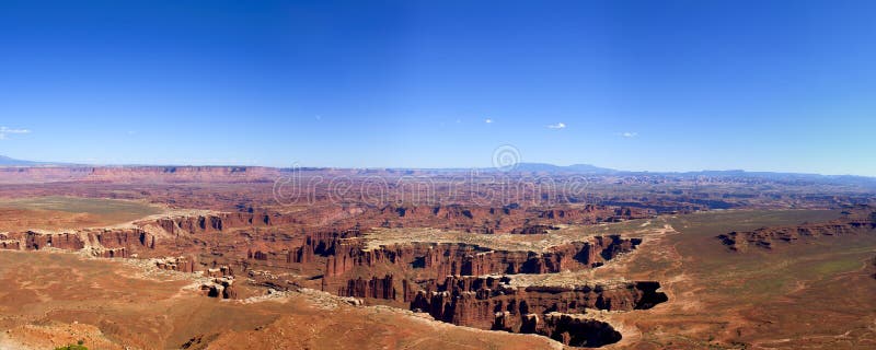 Uroczysty widoku punkt, Canyonlands park narodowy obrazy stock