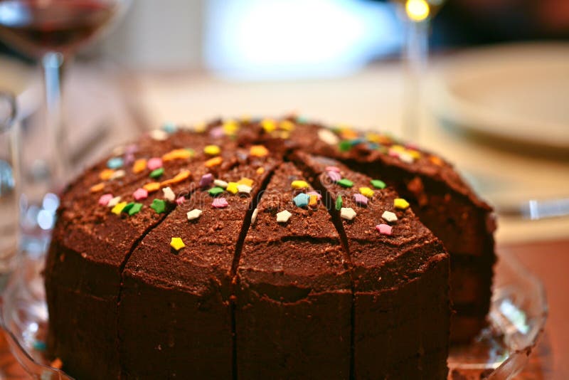 Urodzinowego torta czekolada