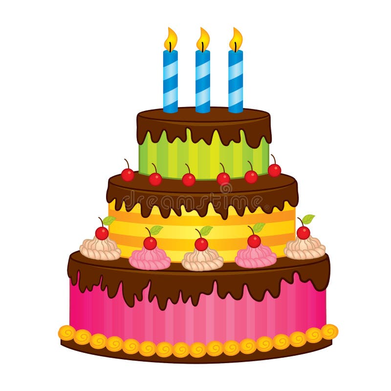 urodzinowego torta świeczek wektor