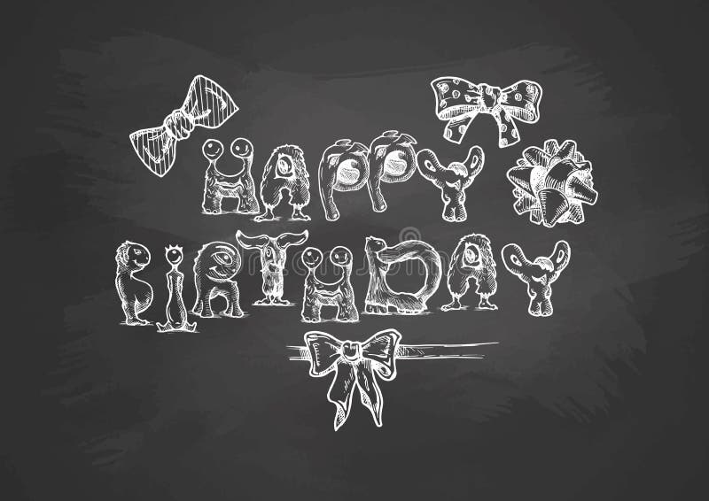 Urodzinowy typografia szablon royalty ilustracja Urodzinowy typografia szablon royalty ilustracja