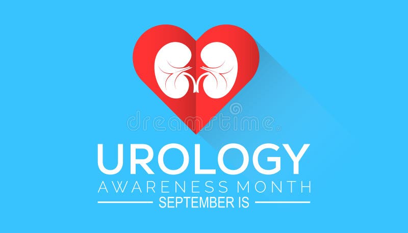 Urology awareness month is observed every year on September. Holiday concept. stock illustration