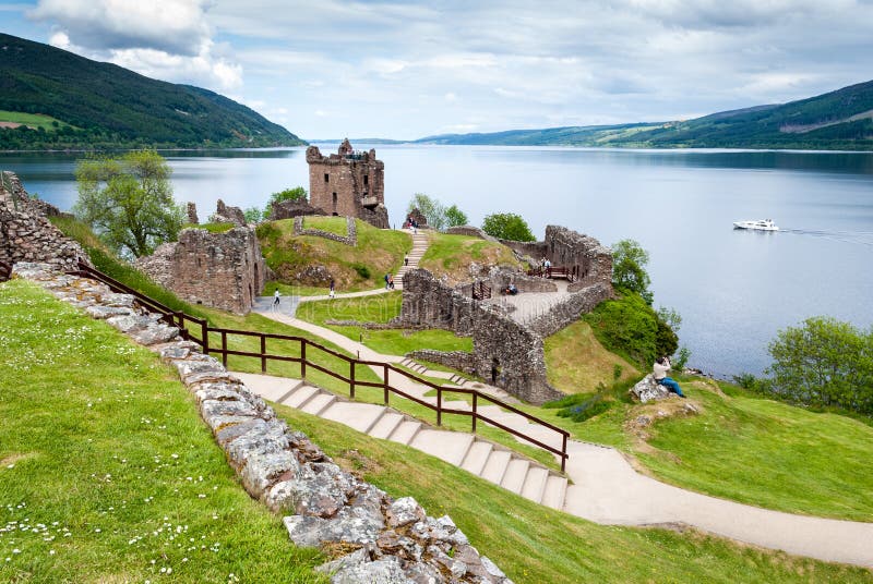 Urquhart Castle on Lake Loch Ness, Scotland