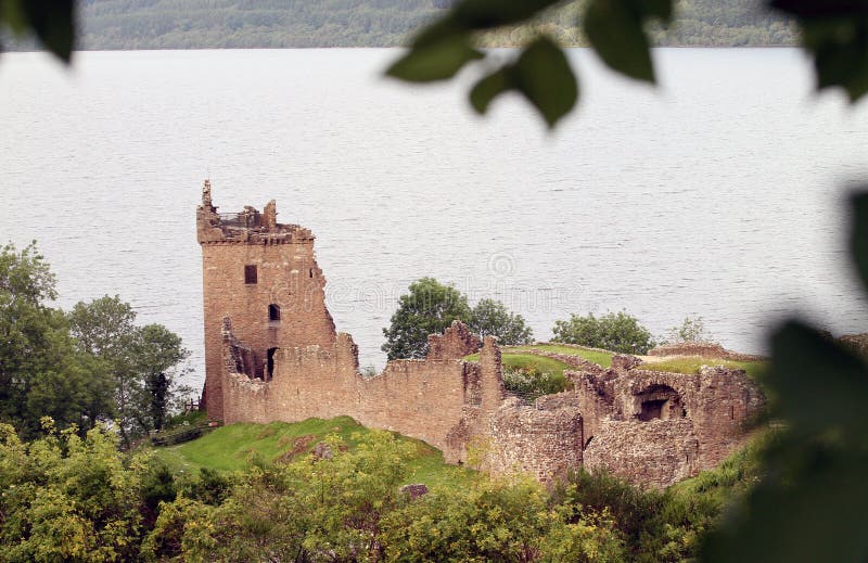 Urquhart Castle Next To Loch Ness Stock Photo Image of destroyed