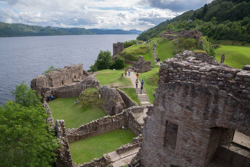 Urquhart-Schloss, Schottland stockfotografie Urquhart-Schloss, Schottland stockfotografie